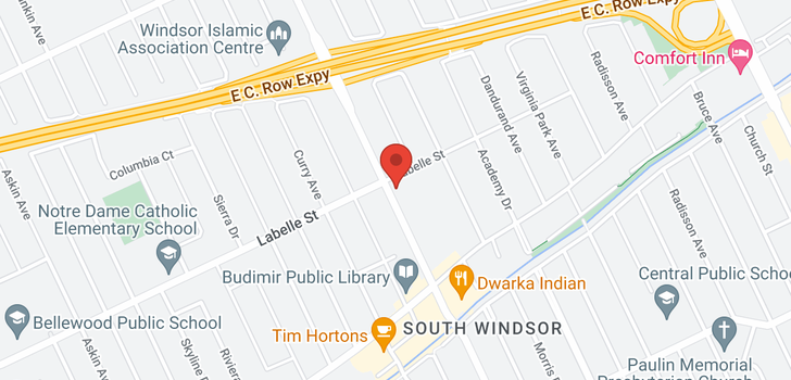 map of 2814 Dominion BOULEVARD